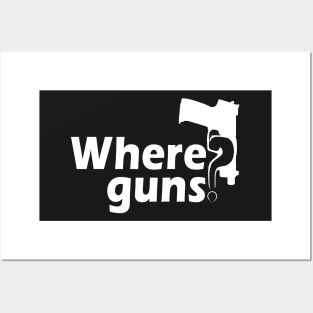 Where Guns? White Posters and Art